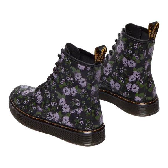 Dr. Martens Women's Floral Black Boots - Picture 2 of 5